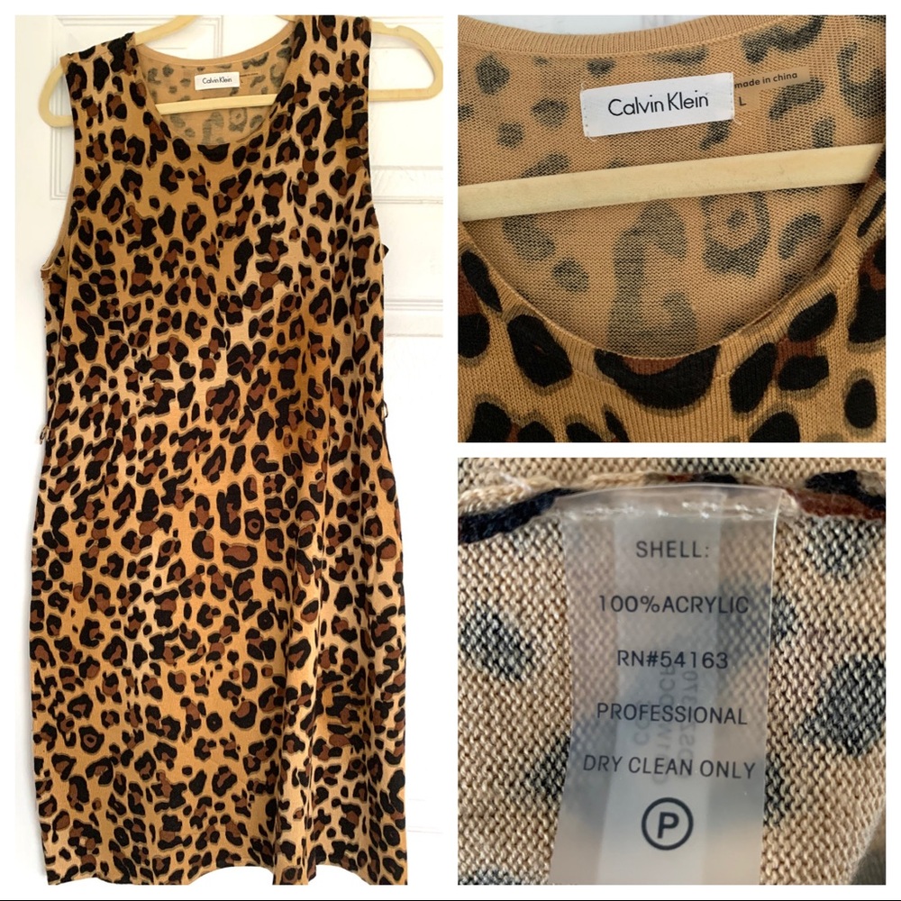 Calvin Klein 🦒  animal print dress